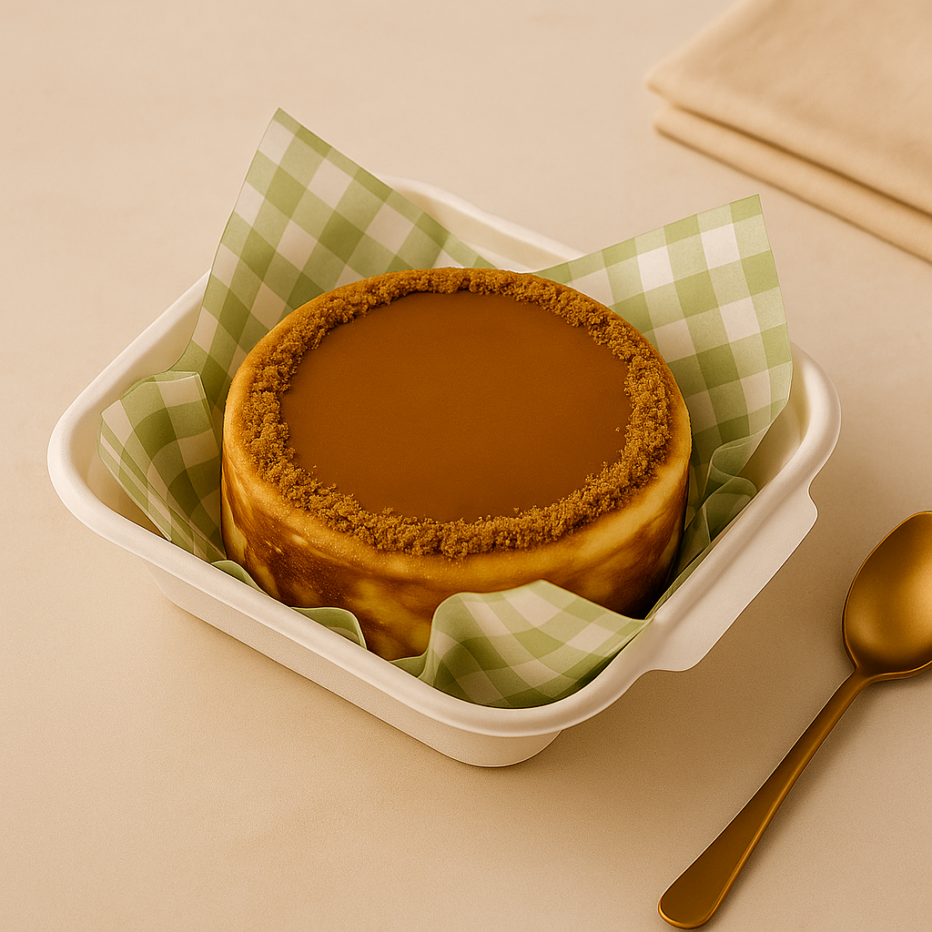 San Sebastian Cheesecake With Biscoff