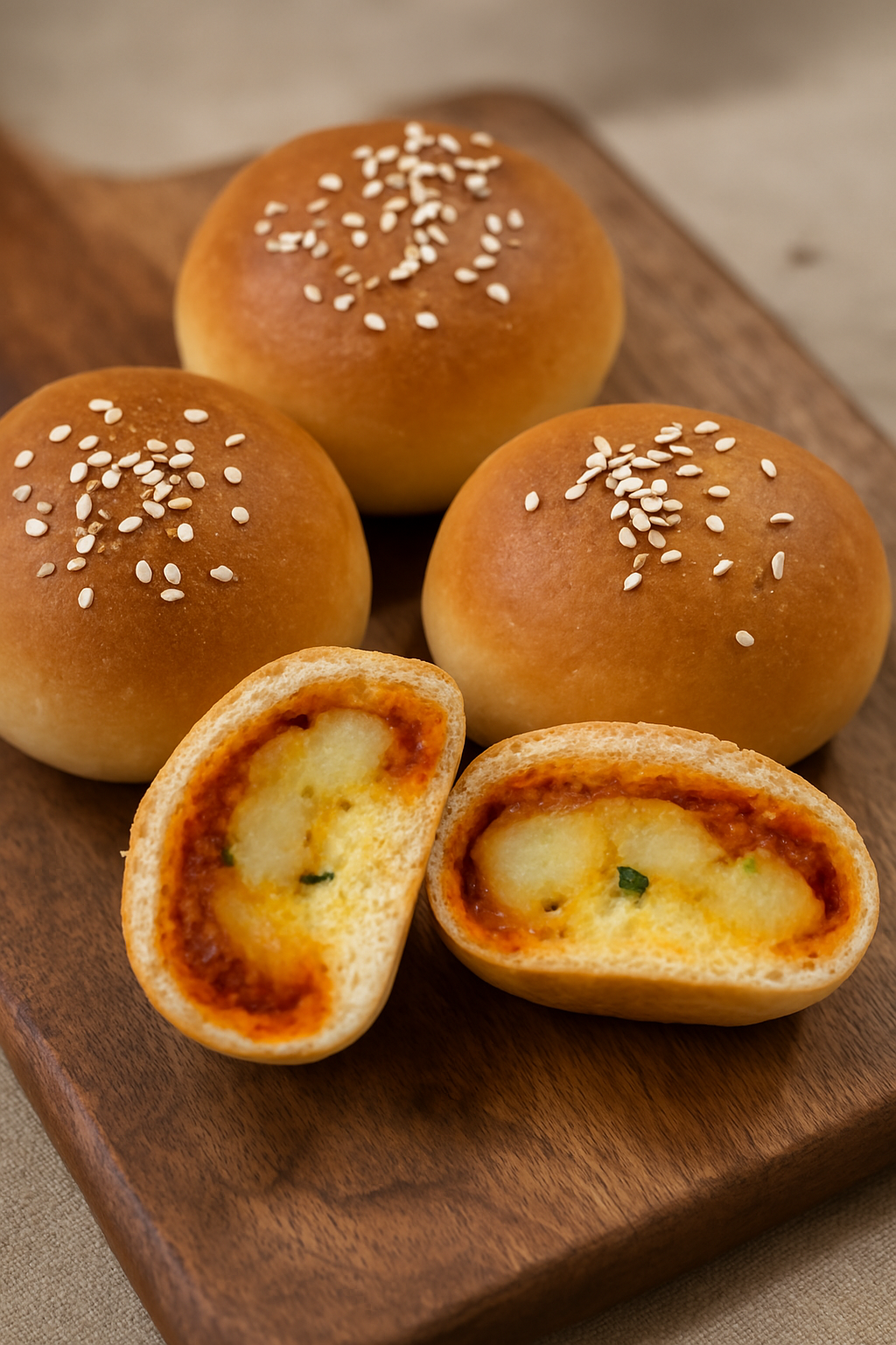 Baked Vada Pav Bun