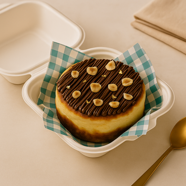 Classic Basque Cheesecake With Nutella
